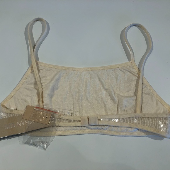 Chan Luu Cream Sequin Bralette - Picture 2 of 2